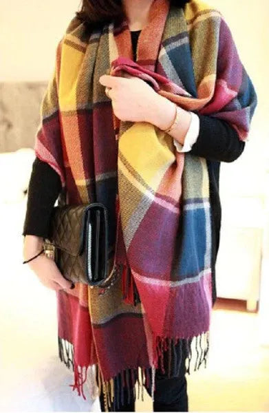 Soft-Knit Scarf Warm Oversized