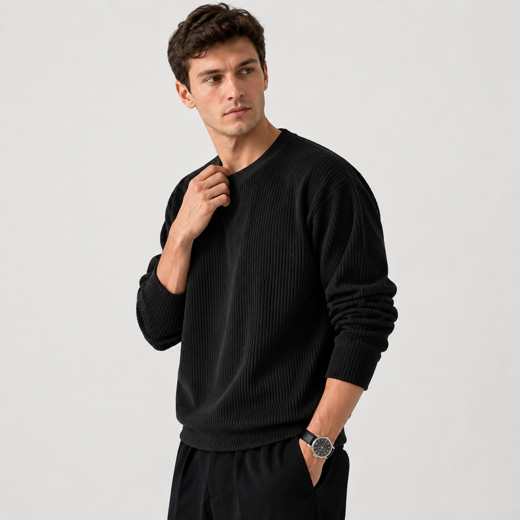 Crew Neck Knit Jumper Loose Fit