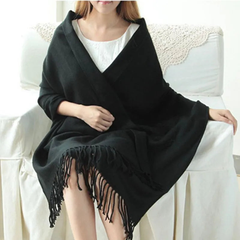 Soft-Knit Scarf Warm Oversized