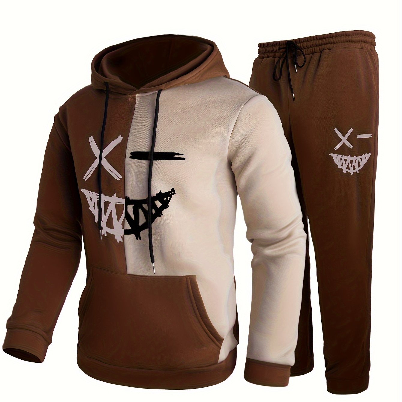 Tracksuit Set Hooded Top Matching Joggers
