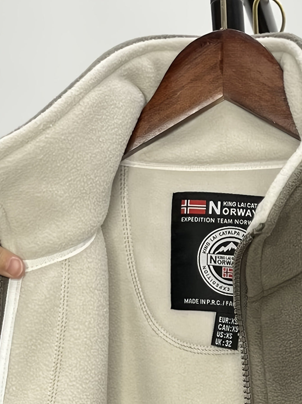 Fleece Jacket With High-Collar