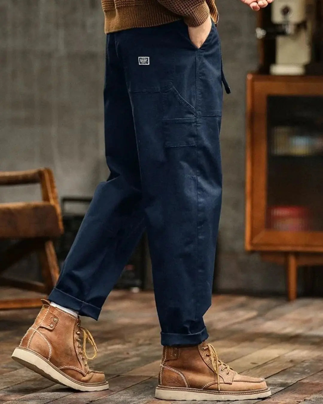 Cargo Trousers Wide Leg Panel Pockets