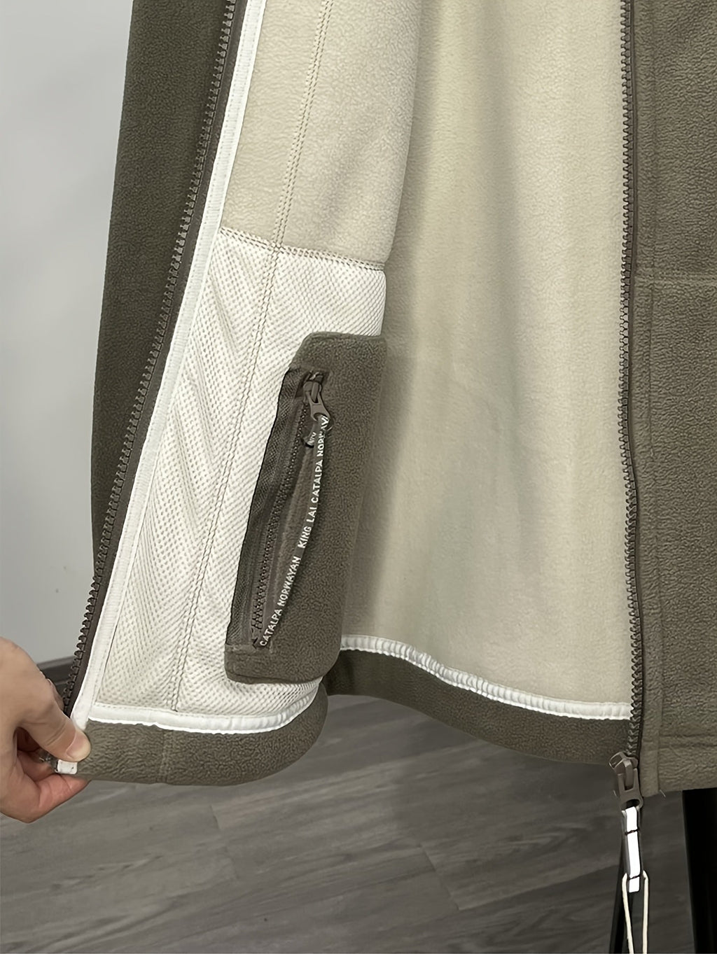 Fleece Jacket With High-Collar