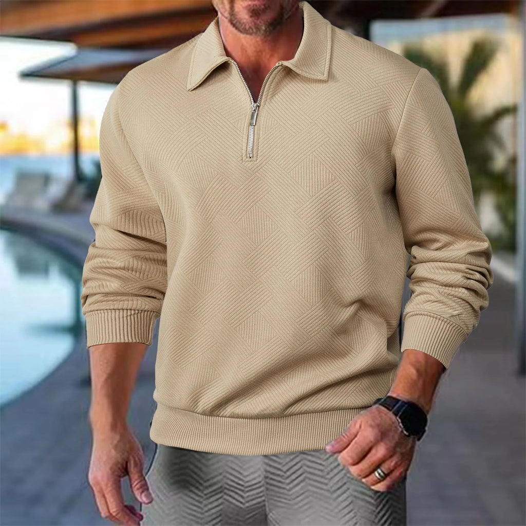 Quarter Zip Jumper Loose Comfortable Fit