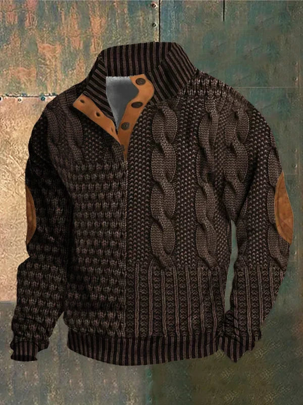 Patterned Knit Jumper Soft Warm Everyday