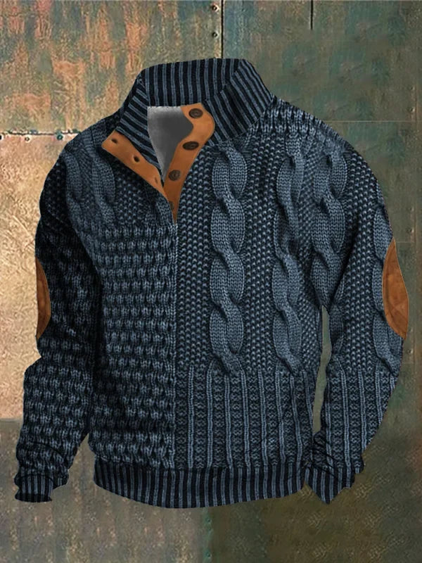 Patterned Knit Jumper Soft Warm Everyday