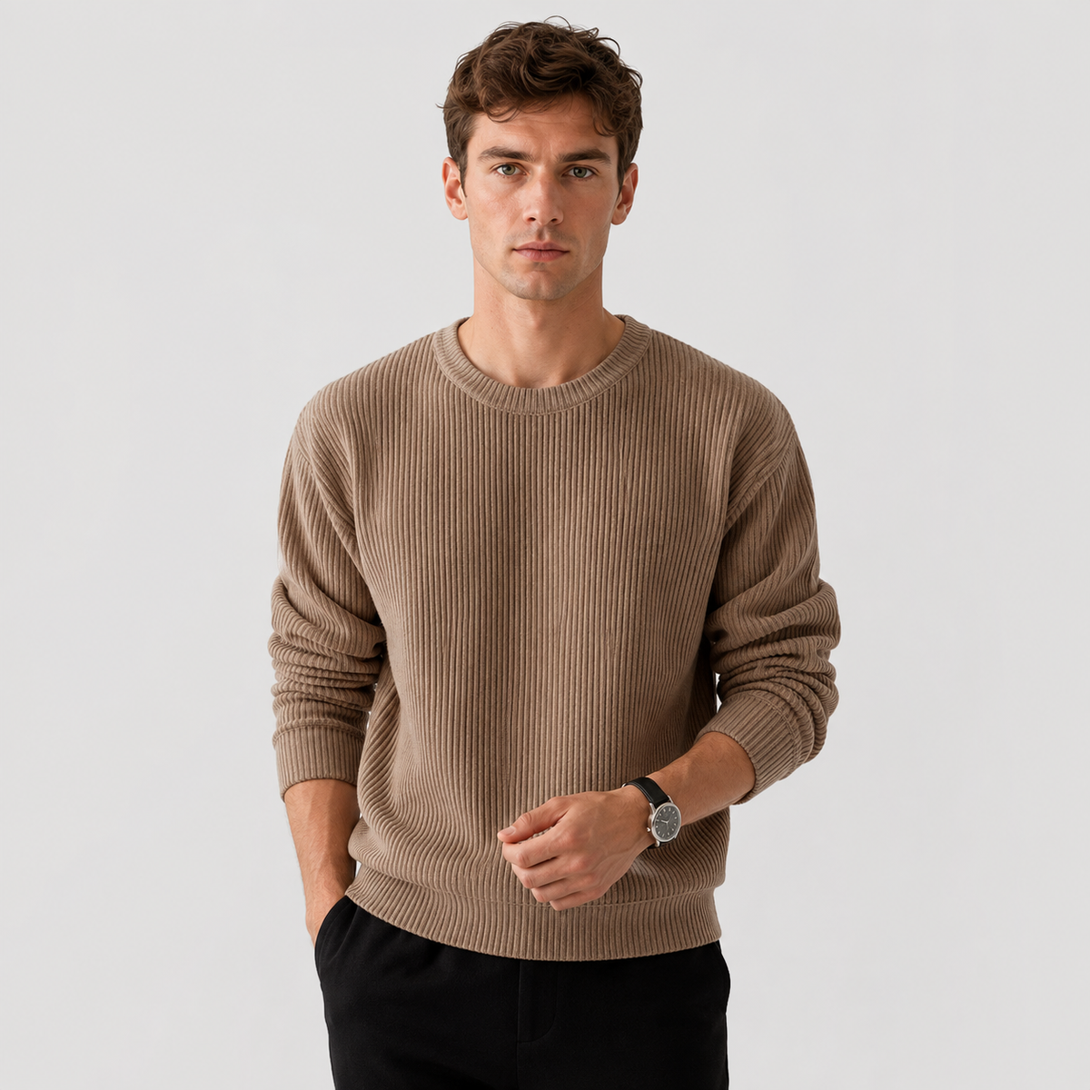 Crew Neck Knit Jumper Loose Fit