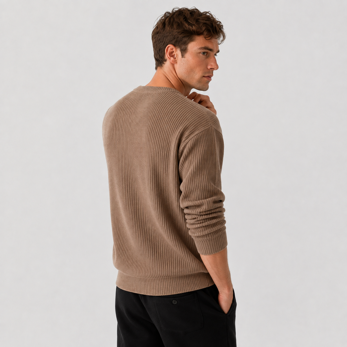 Crew Neck Knit Jumper Loose Fit