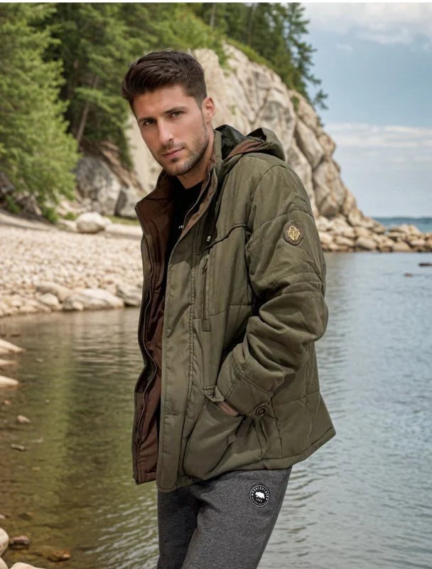 Winter Jacket Detachable Hood Faux Fur Lining