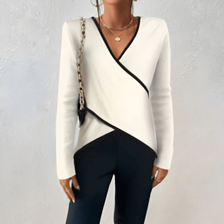 Wrap Jumper V Neck Soft Knit