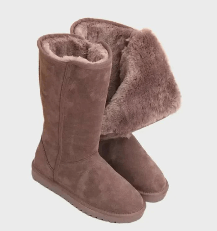 Boots Suede-Look Side Zip Warm Lining