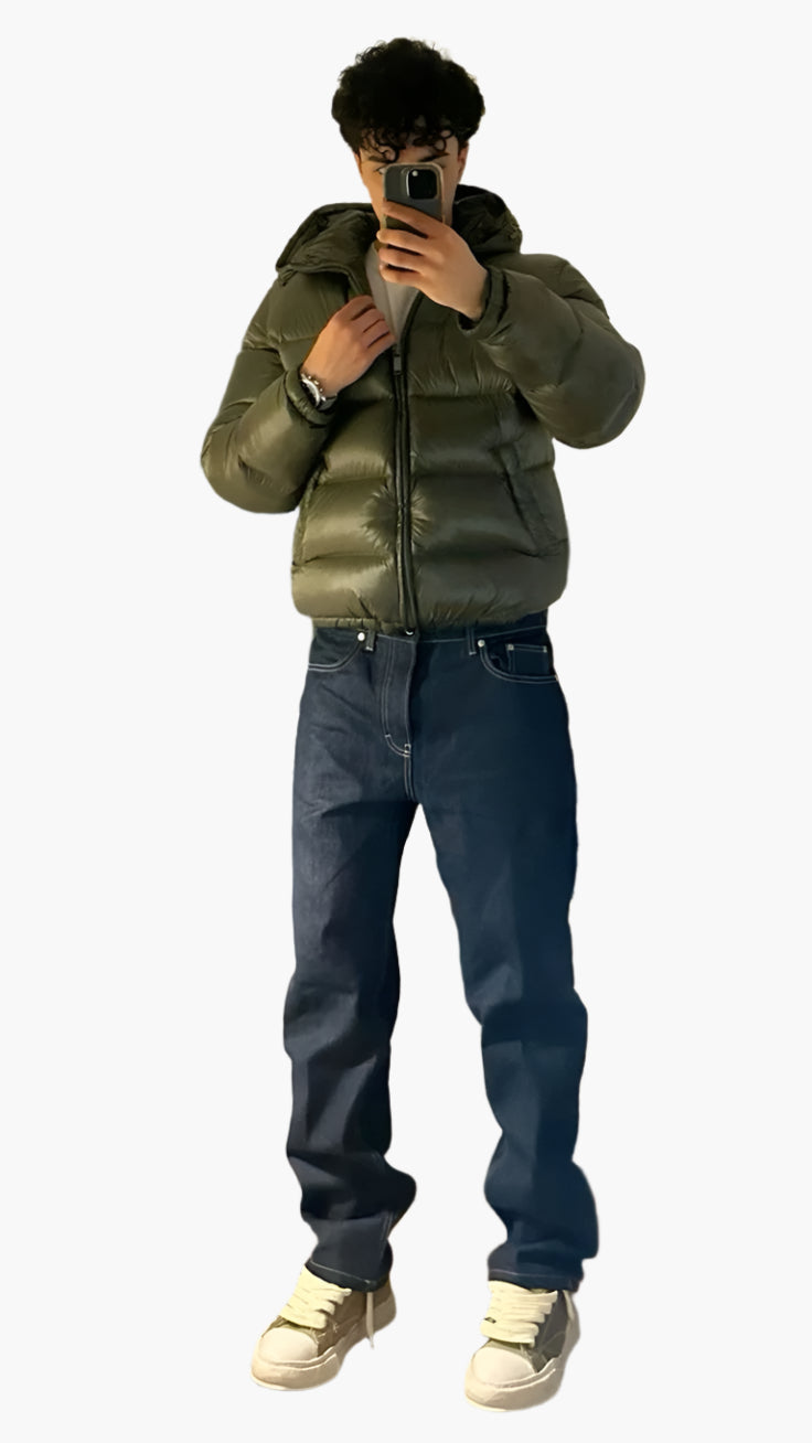 Quilted Puffer Jacket Hooded Winter Warmth