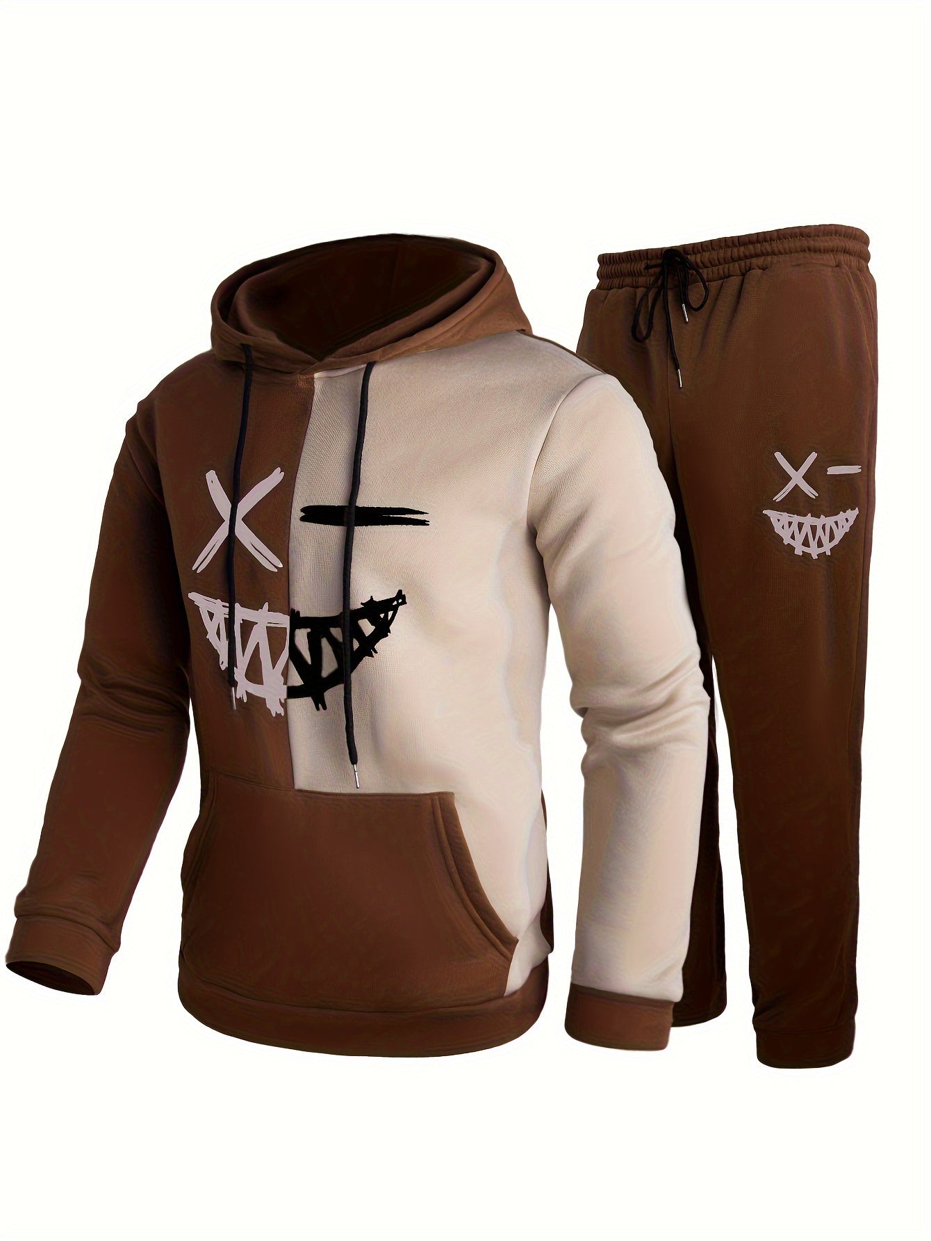Tracksuit Set Hooded Top Matching Joggers