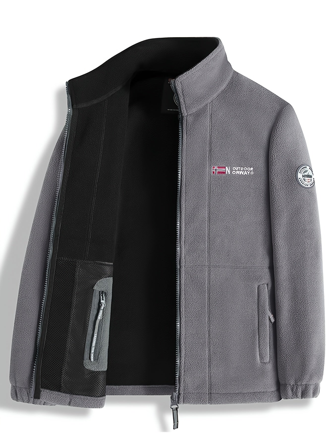 Fleece Jacket With High-Collar