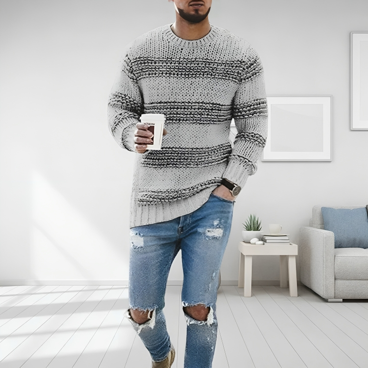 Knit Jumper Jogger Set Relaxed Comfort