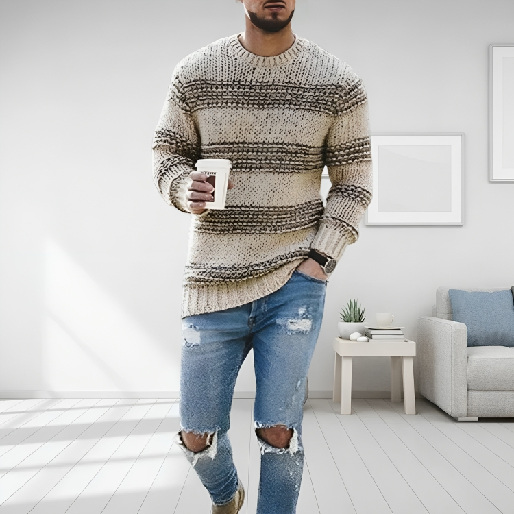 Knit Jumper Jogger Set Relaxed Comfort