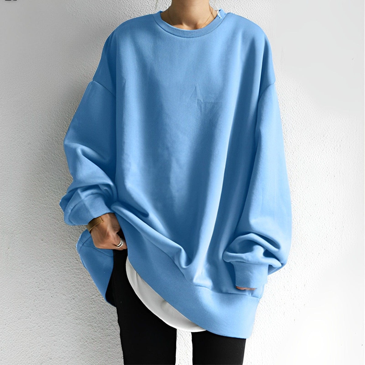 Oversized Textured Sweater – Relaxed Fit