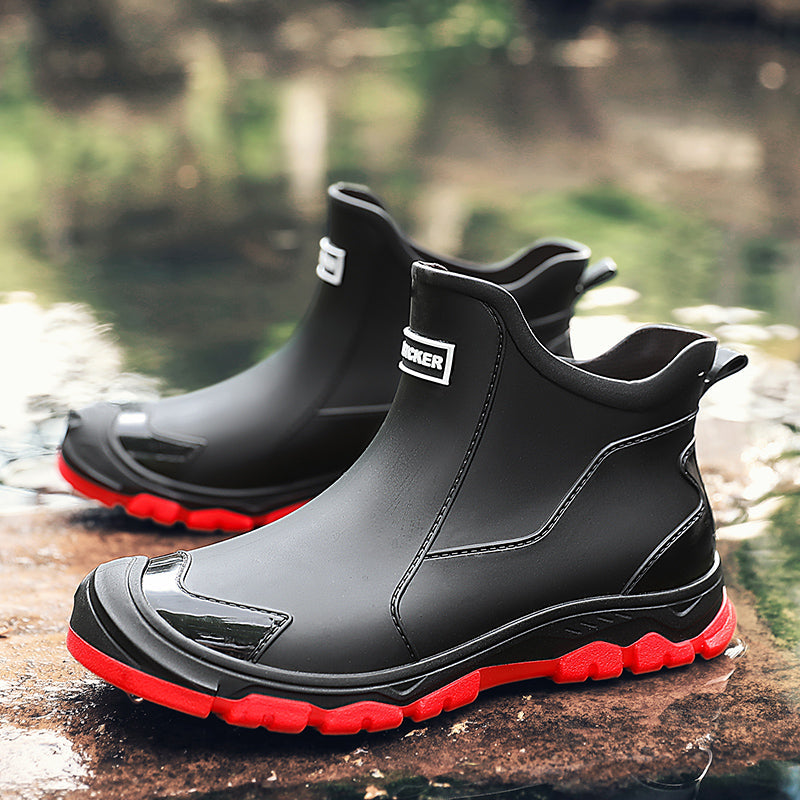 Rain Boots Waterproof Ankle Height Grip