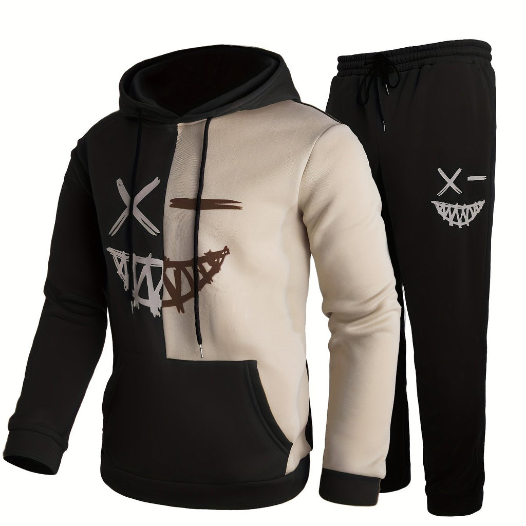 Tracksuit Set Hooded Top Matching Joggers