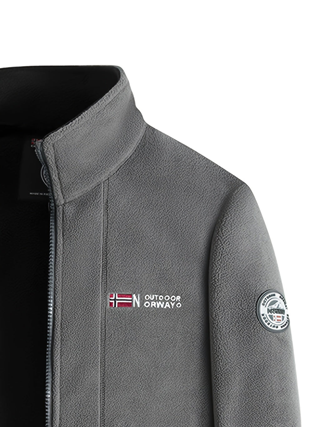 Fleece Jacket With High-Collar