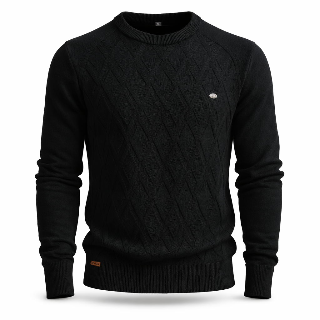 Cable Knit Jumper Crew Neck Regular