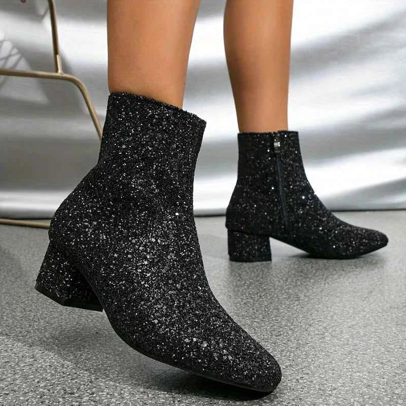 Glitter ankle boots, product photo