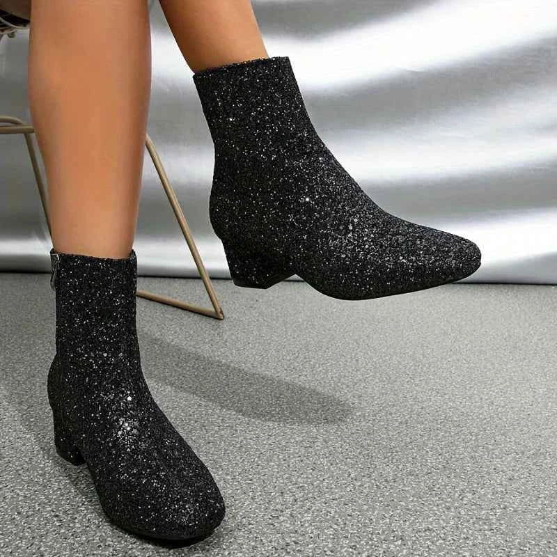 Glitter ankle boots, product photo