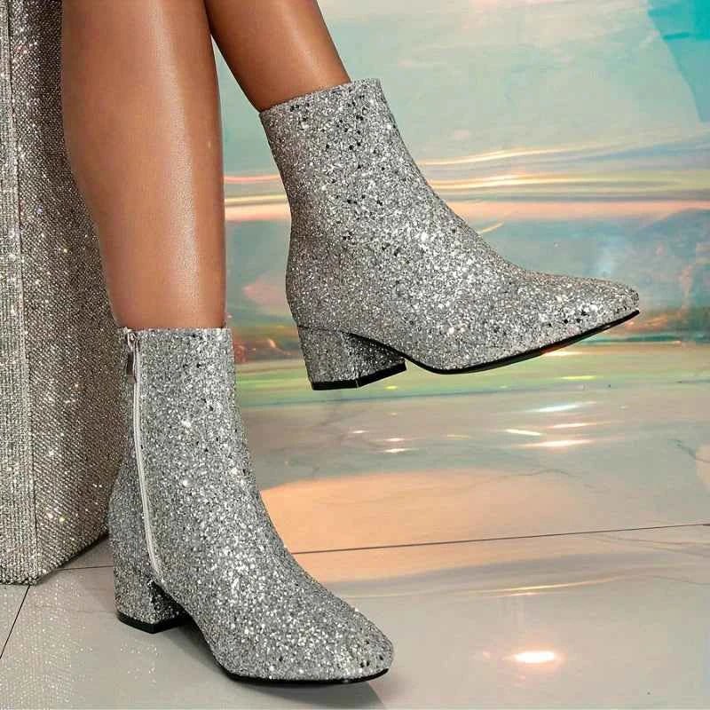 Glitter ankle boots, product photo
