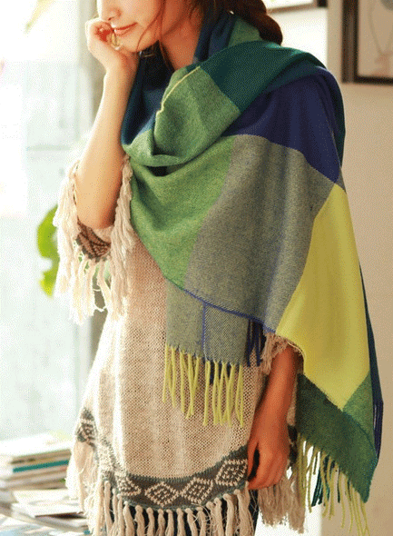Soft-Knit Scarf Warm Oversized
