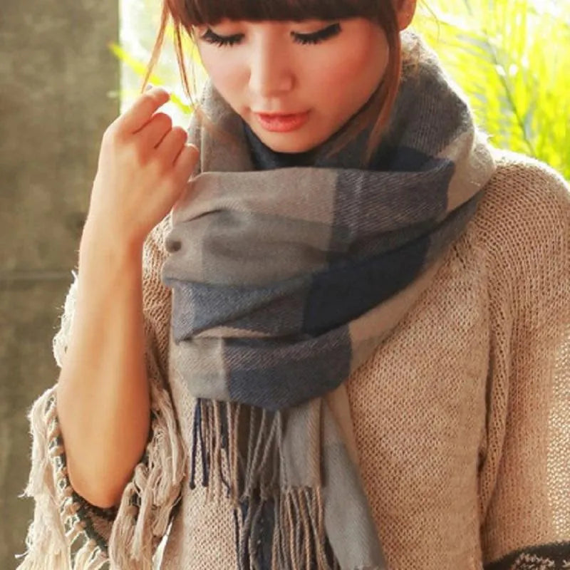 Soft-Knit Scarf Warm Oversized