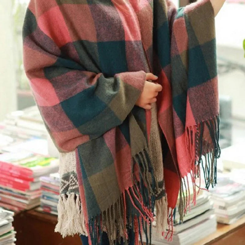 Soft-Knit Scarf Warm Oversized