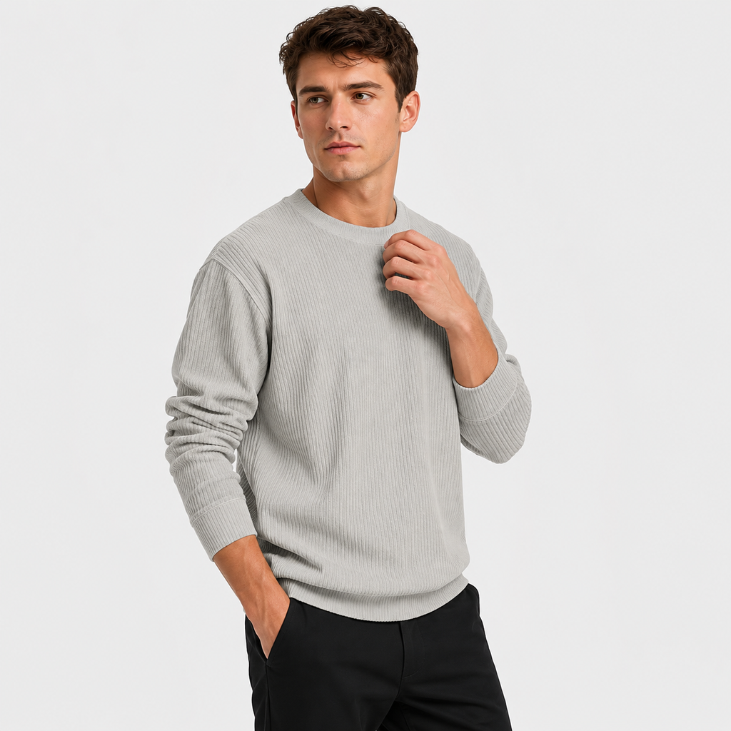 Crew Neck Knit Jumper Loose Fit