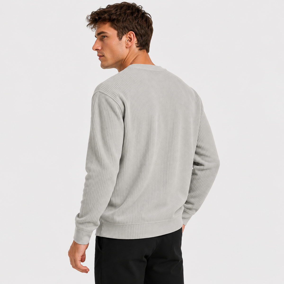 Crew Neck Knit Jumper Loose Fit