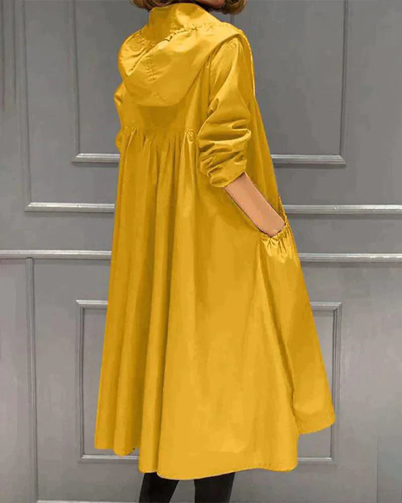 Trench Coat - Tailored Mid-Length Hooded
