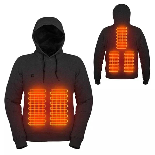 Heated Hoodie Soft Fabric Relaxed Fit