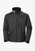 Waterproof breathable windbreaker jacket in black, front view