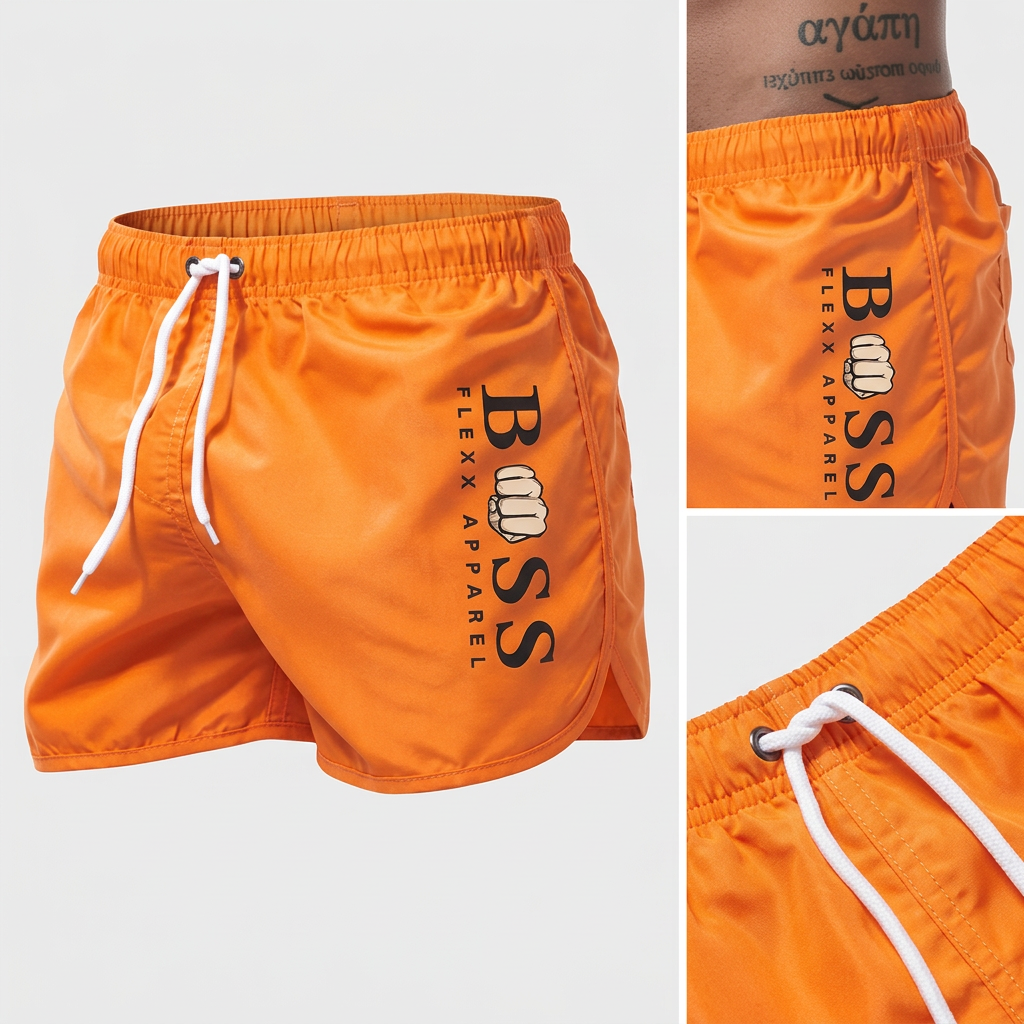 Lightweight Swim Shorts with Adjustable Drawstring