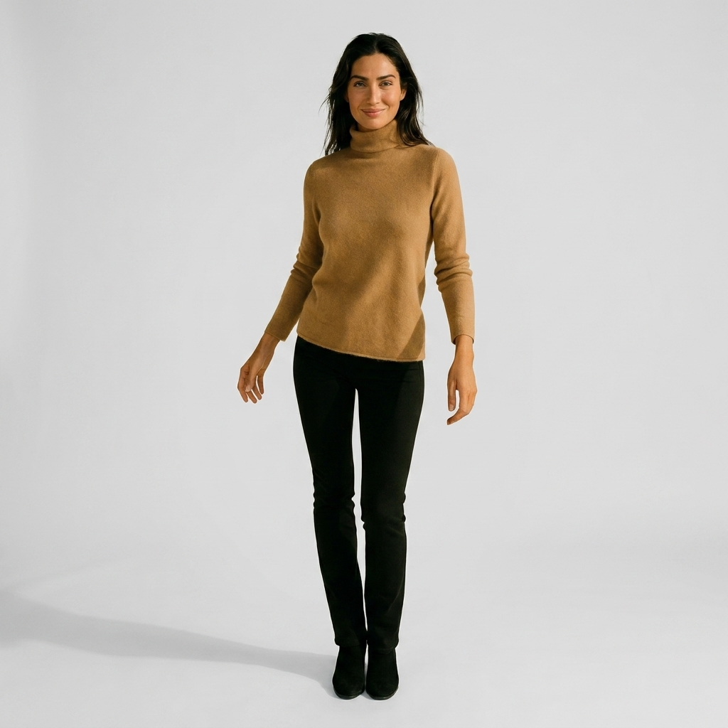 Cashmere Blend Turtleneck Sweater