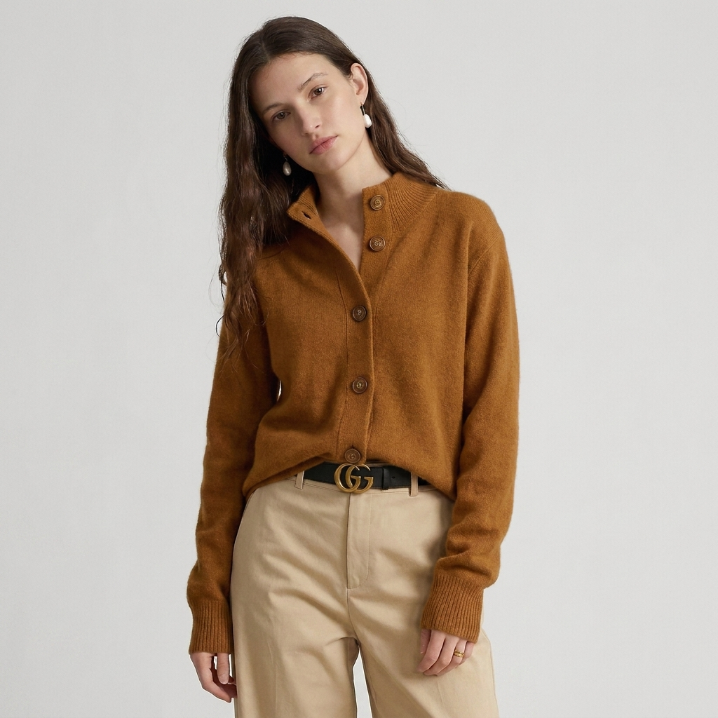 Cashmere Blend Cardigan Sweater