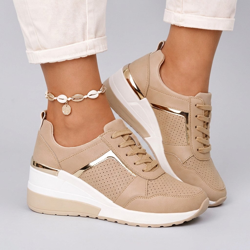 Orthopedic Shoes with Supportive Wedge Sole