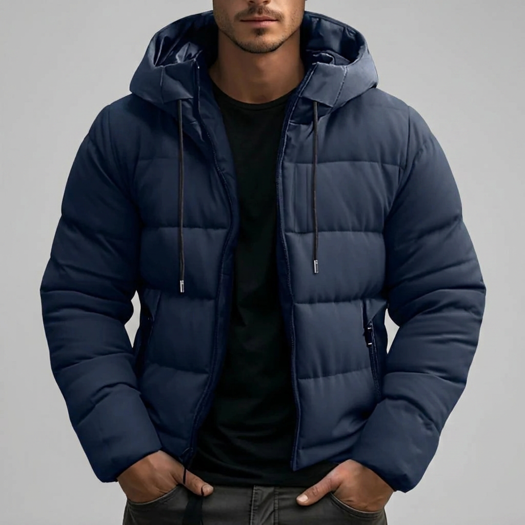Insulated Winter Jacket Hooded Puffer Coat