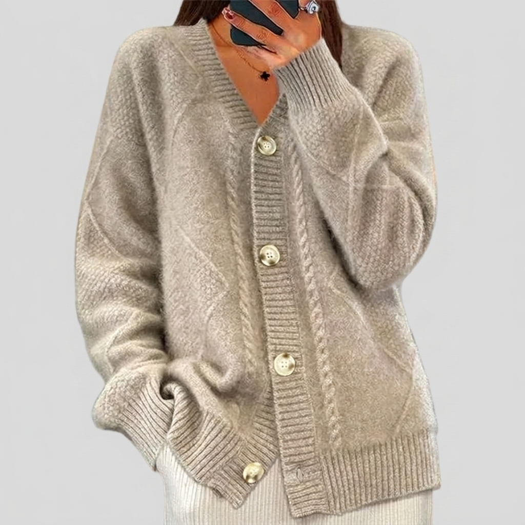 Button-Up Cardigan Soft-Knit