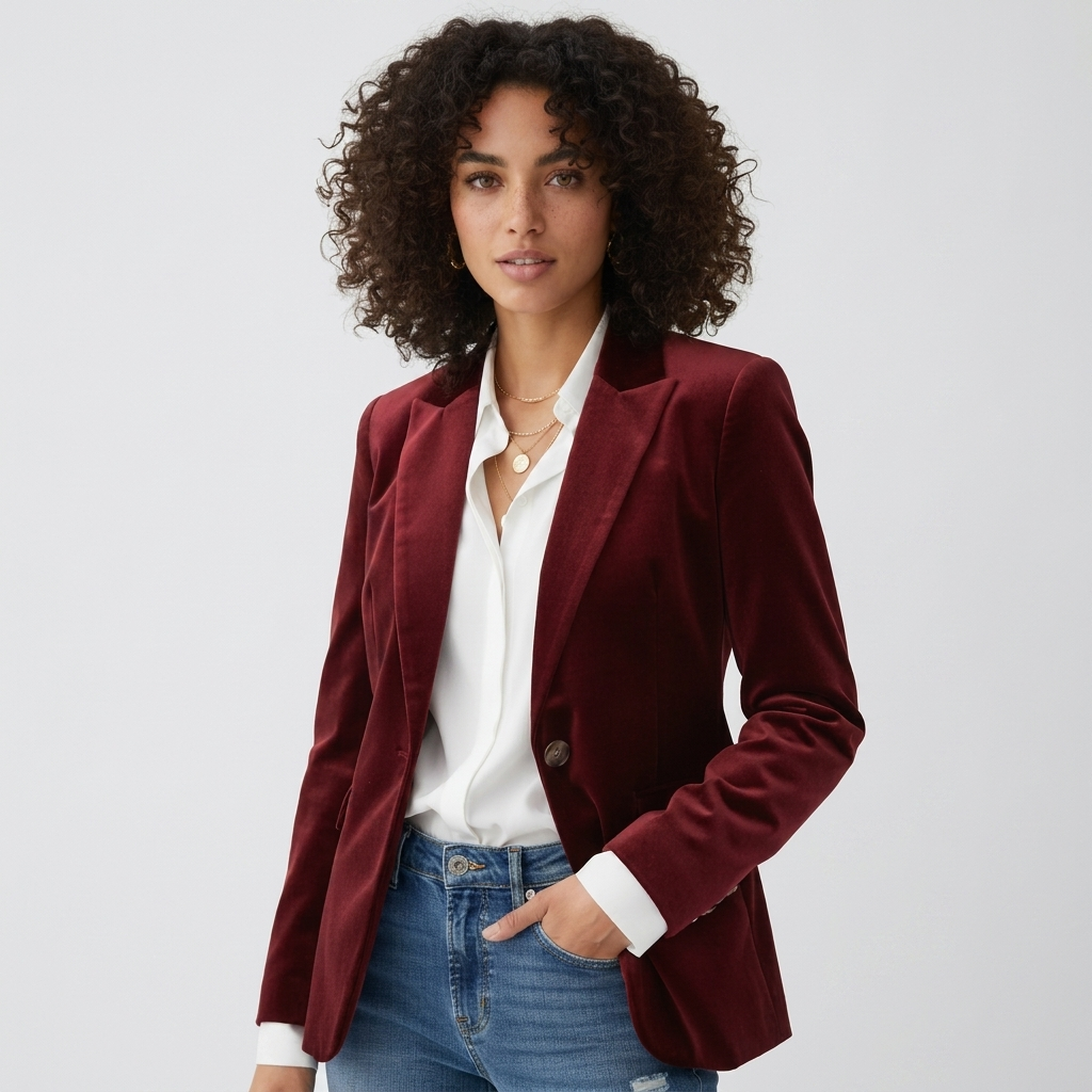 Velvet Tailored Blazer