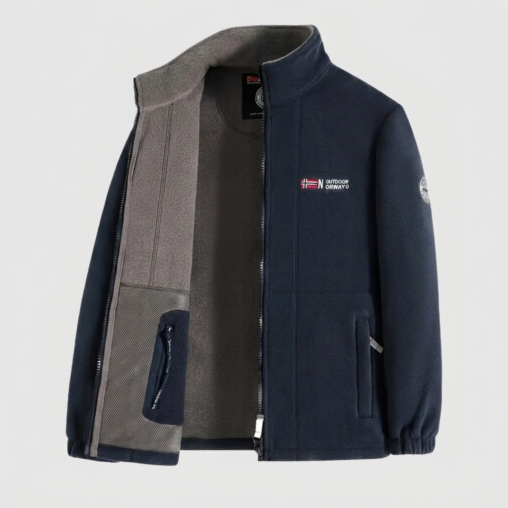 Fleece Jacket With High-Collar