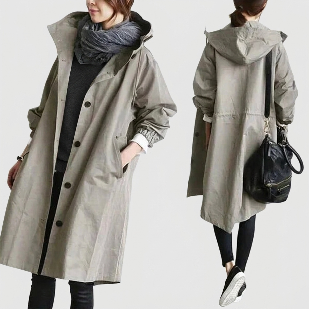 Hooded Raincoat Waterproof And Oversized