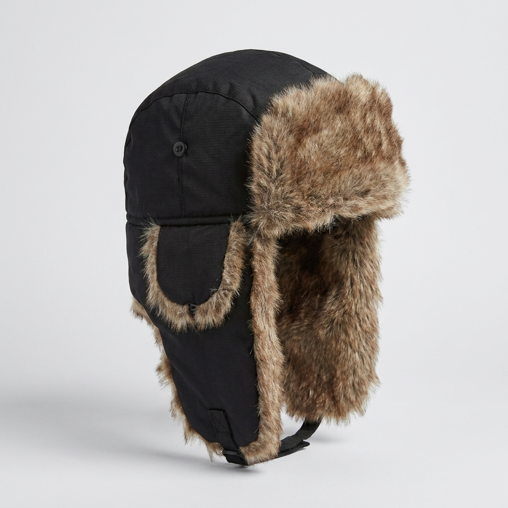 Trapper Hat Windproof Fleece-Lined
