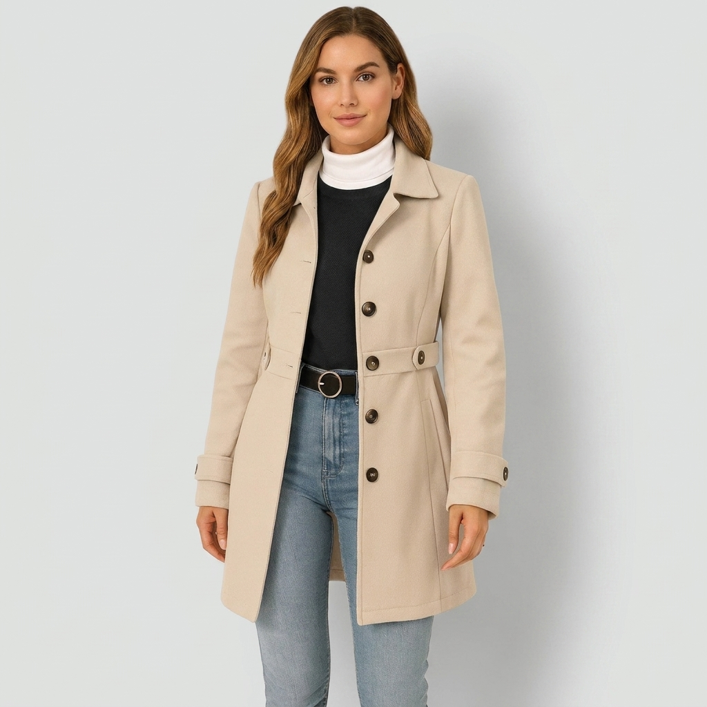 Belted Trench Coat Tailored Autumn Layer