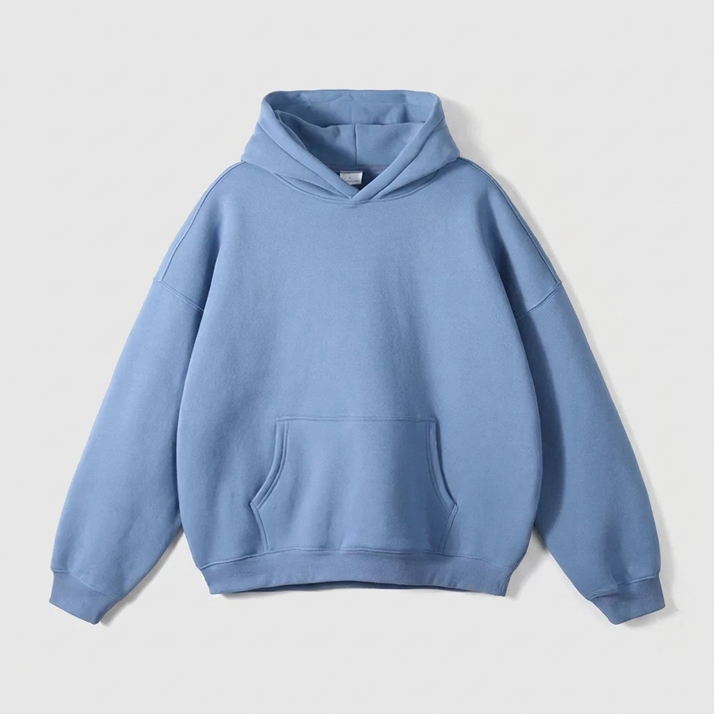 Pullover Hoodie Thick Fleece Relaxed Fit