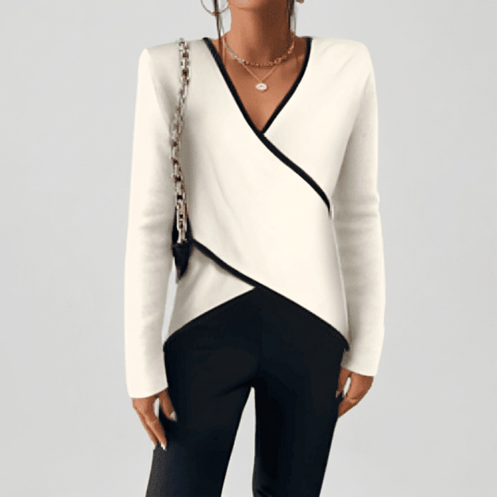 Wrap Jumper V Neck Soft Knit