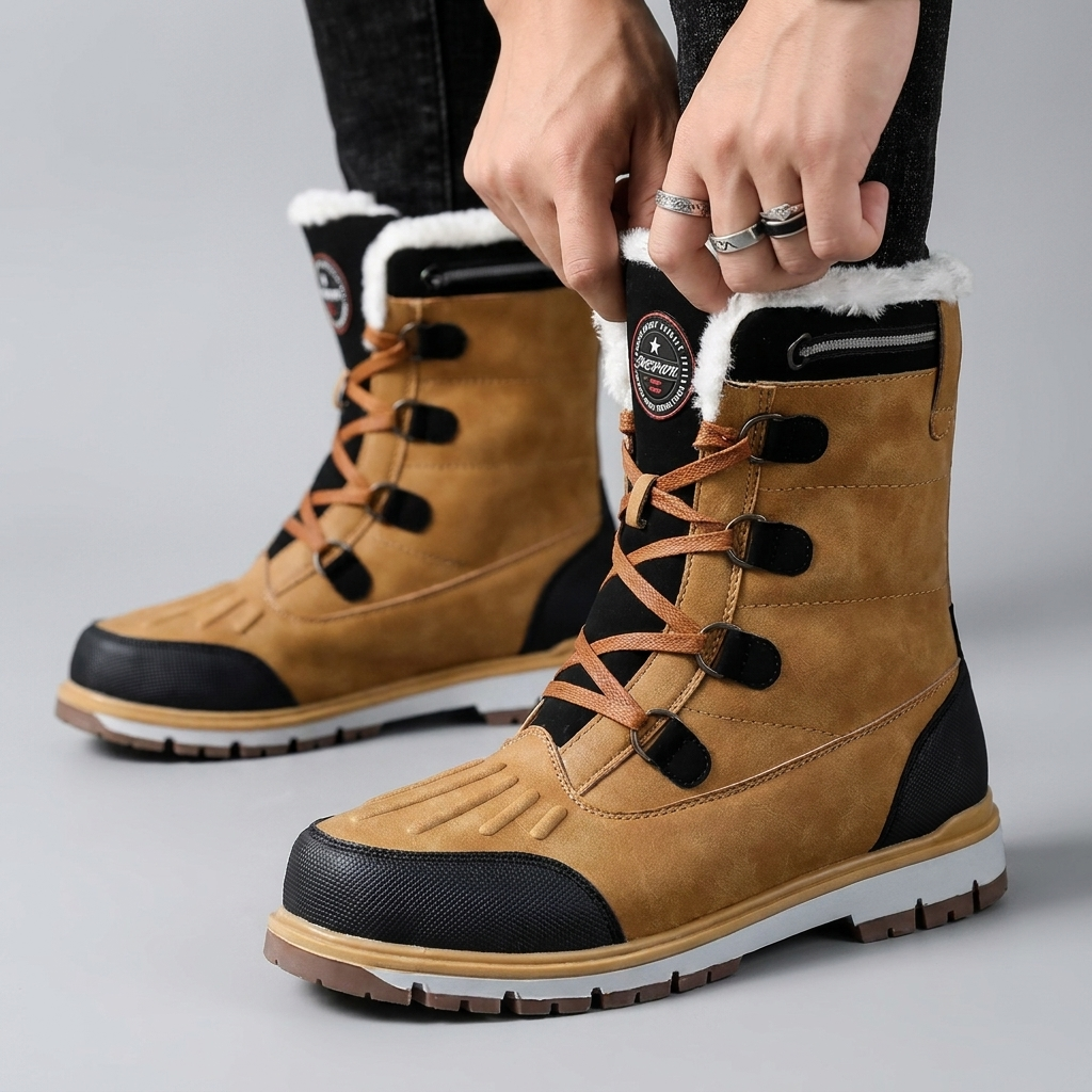 Snow Boots Warm Lined Non Slip Soles